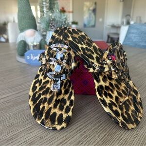 Tory Burch Leopard Print Sandals